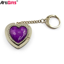 Custom Promotional bulk cheap metal Heart bag holder hook